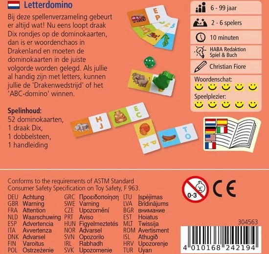 Haba - Spel - Letterdomino - 6+ 4 Haba - Spel - Letterdomino - 6+ - Afbeelding 4