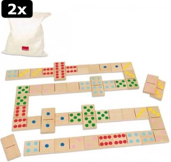 2x Goula Domino Tellen En Kleuren 3 2x Goula Domino Tellen En Kleuren - Afbeelding 3