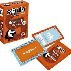 Spellenbundel - Squla - 2 Stuks - Groep 3-4 & 7-8 - Aardrijkskunde & Spelling -leerzame-spellen Winkel 550x522