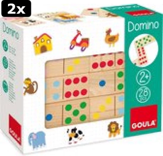 2x Goula Domino Tellen En Kleuren 1 2x Goula Domino Tellen En Kleuren