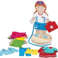 Bigjigs Toys Bigjigs Lacing Dress-up Girl