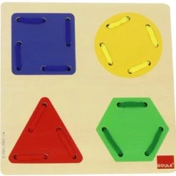 Rijgspel Geometrische Vormen - Goula