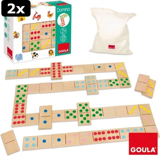 2x Goula Domino Tellen En Kleuren 2 2x Goula Domino Tellen En Kleuren - Afbeelding 2