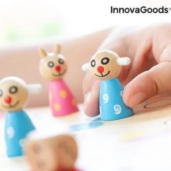 Houten Tafelset Met Dieren Pake InnovaGoods 18 Onderdelen -leerzame-spellen Winkel 550x540 4