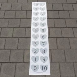 Powerspel - Leermat Verliefde Harten - Bewegend Leren - Rekenen - Spelend Leren - Mat - Buitenonderwijs - Leermat - Actief Leren - Materiaal - Basisonderwijs - Educatief - Groep 3 - Vriendjes Van 10 - Middenbouw