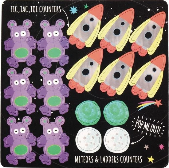 Floss & Rock Spelletjesdoos Space 4-in-1 - 19,5 X 19,5 Cm 7 Floss & Rock Spelletjesdoos Space 4-in-1 - 19,5 X 19,5 Cm - Afbeelding 7