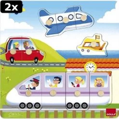 Goula 2x Noppenpuzzel Op Reis Voertuigen 11 Goula 2x Noppenpuzzel Op Reis Voertuigen -leerzame-spellen Winkel 550x544 14