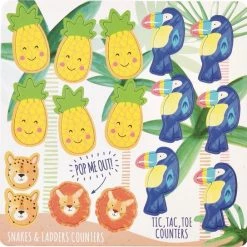 Floss & Rock Spelletjesdoos Jungle 4-in-1 - 19,5 X 19,5 Cm -leerzame-spellen Winkel 550x544 7