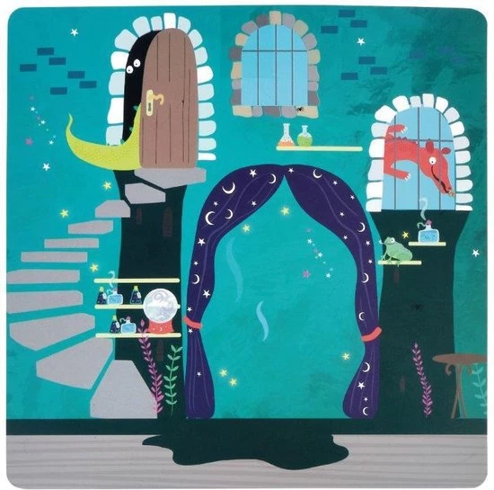 Floss & Rock Spelletjesdoos Spellbound 4-in-1 - 19,5 X 19,5 Cm 3 Floss & Rock Spelletjesdoos Spellbound 4-in-1 - 19,5 X 19,5 Cm - Afbeelding 3