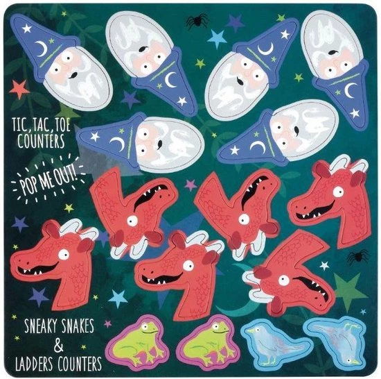 Floss & Rock Spelletjesdoos Spellbound 4-in-1 - 19,5 X 19,5 Cm 5 Floss & Rock Spelletjesdoos Spellbound 4-in-1 - 19,5 X 19,5 Cm - Afbeelding 5