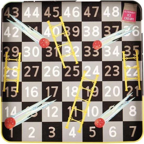 Floss & Rock Spelletjesdoos Space 4-in-1 - 19,5 X 19,5 Cm 6 Floss & Rock Spelletjesdoos Space 4-in-1 - 19,5 X 19,5 Cm - Afbeelding 6