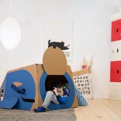 Hulky Play Hulki Walvis Blauw - Speelhuisje Van Sterk En Duurzaam Karton