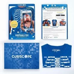 Curiscope Augmented Reality Virtuali-Tee T-shirt - Neem Een Kijkje In Het Menselijk Lichaam - Jeugd M (7-8 Jaar)