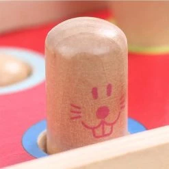 ZaciaToys Houten Speelgoedbus Hamster - Hamerbank - Educatief Speelgoed - Sleepwagen - Trekfiguur -leerzame-spellen Winkel 550x550 5