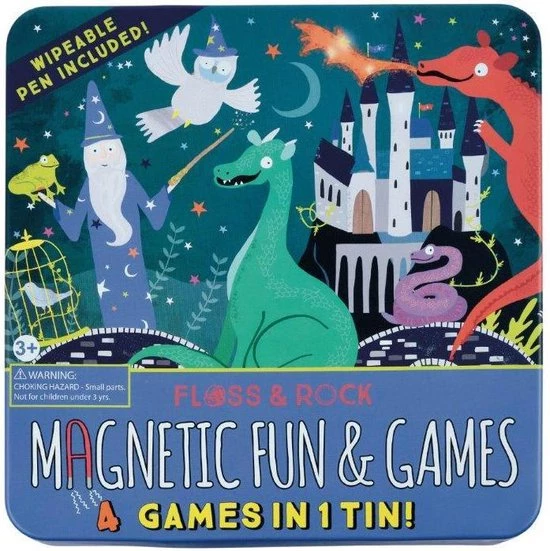 Floss & Rock Spelletjesdoos Spellbound 4-in-1 - 19,5 X 19,5 Cm 1 Floss & Rock Spelletjesdoos Spellbound 4-in-1 - 19,5 X 19,5 Cm