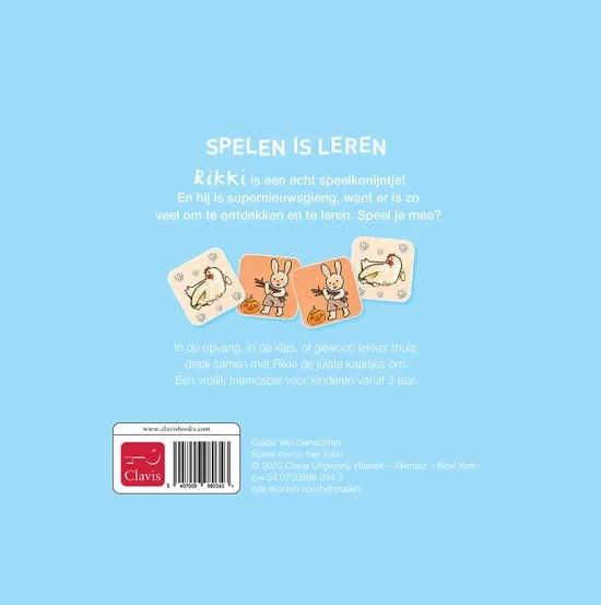 Clavis Speel Memo Met Rikki 3 Clavis Speel Memo Met Rikki - Afbeelding 3