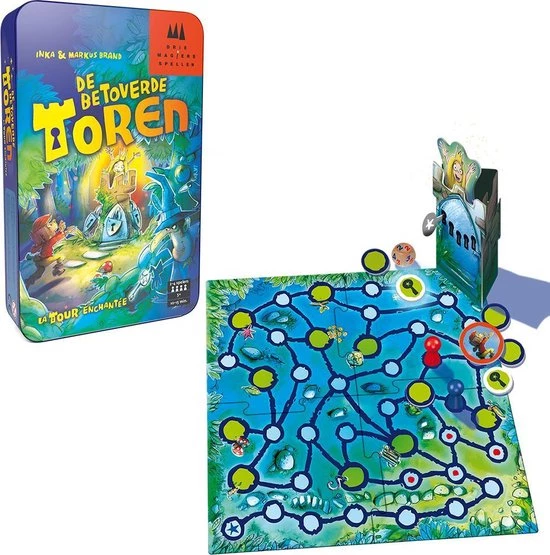 999 Games Bordspel - De Betoverde Toren Tin - 5+ 4 999 Games Bordspel - De Betoverde Toren Tin - 5+ - Afbeelding 4