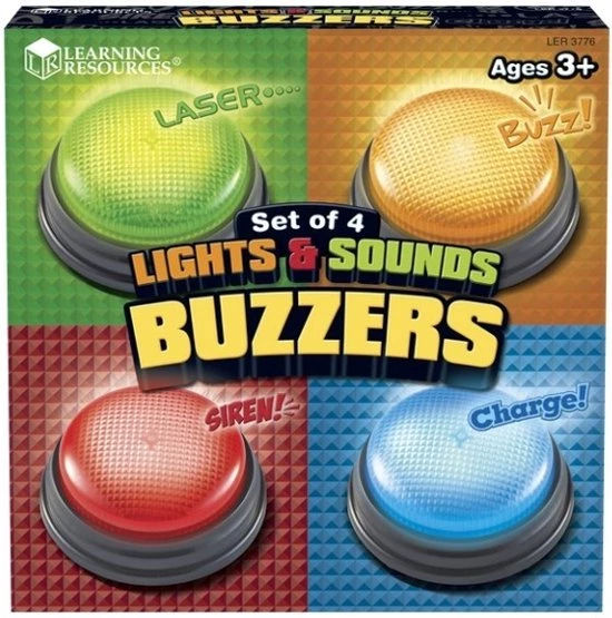 BlinQ Antwoordzoemers Met Licht En Geluid - Set Van 4 (15072) 5 BlinQ Antwoordzoemers Met Licht En Geluid - Set Van 4 (15072) - Afbeelding 5