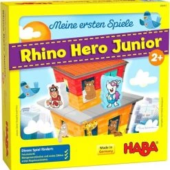 Haba Spel Mijn Eerste Spellen Rhino Hero Junior (de) Karton/hout 18-delig
