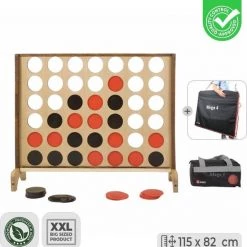 New XL Mega 4-op-een-Rij, 115x82 Cm - Inc. Draagtas Top Kwaliteit Klasse En Geweldig