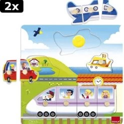 Goula 2x Noppenpuzzel Op Reis Voertuigen 9 Goula 2x Noppenpuzzel Op Reis Voertuigen -leerzame-spellen Winkel 550x567 1