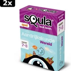 2x Identity Games Spel Squla Aardrijkskunde Kaartspel