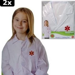 2x Simply For Kids Dokter Verkleedjasje