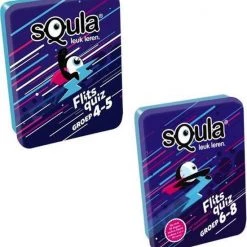 Educatieve Spellenbundel - Squla - 2 Stuks - Flitsquiz Groep 4 T/m 8 - Kaartspel