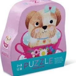 Crocodile Creek 12 Pc Mini Puzzle - Pup In A Cup