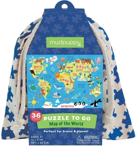 Mudpuppy Map Of The World Puzzle To Go 1 Mudpuppy Map Of The World Puzzle To Go