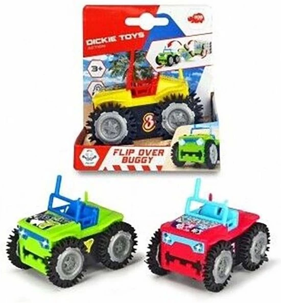Merkloos Dickie Toys Flip Over Buggy + Licht Assorti 1 Merkloos Dickie Toys Flip Over Buggy + Licht Assorti