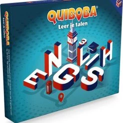 QUIBOBA Engels Taal Spel (spel #3) - Educatief Spel Om De Engelse Taal Te Leren Inclusief Woordkaarten, Podcast En Oefenmateriaal