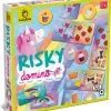 Ludattica Risky Domino: EENHOORNS, 22,5x22,5x4cm, Met 36 Dominotegels, 32 Spelkaartjes En Instructies, 3+