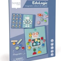 DAM Scratch EduLogic Book: Colours&Shapes/ROBOT 18,2x25,6x1,3cm (gesloten), 51,5x25,6x1cm (open), Magnetisch, 4+