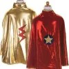 Great Pretenders Reversible Wonder Cape Gold/Red / 5-6 Years