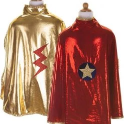 Great Pretenders Reversible Wonder Cape Gold/Red / 5-6 Years