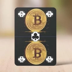 Cadeautip! Speelkaarten Crypto - Hoge Kwaliteit - Zelf Geproduceerd - Kaartspel Set - Luxe Speelkaarten - 54 Kaarten - 28 Afbeeldingen Van De Crypto Currency - Huurdies - 62 X 88 Mm - Schoencadeautjes Sinterklaas