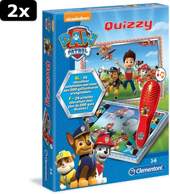 2x Clementoni Paw Patrol Quizzy 1 2x Clementoni Paw Patrol Quizzy