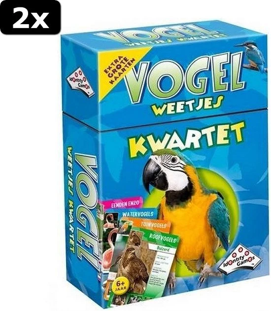 2x Identity Games Vogel Weetjes Kwartet 1 2x Identity Games Vogel Weetjes Kwartet
