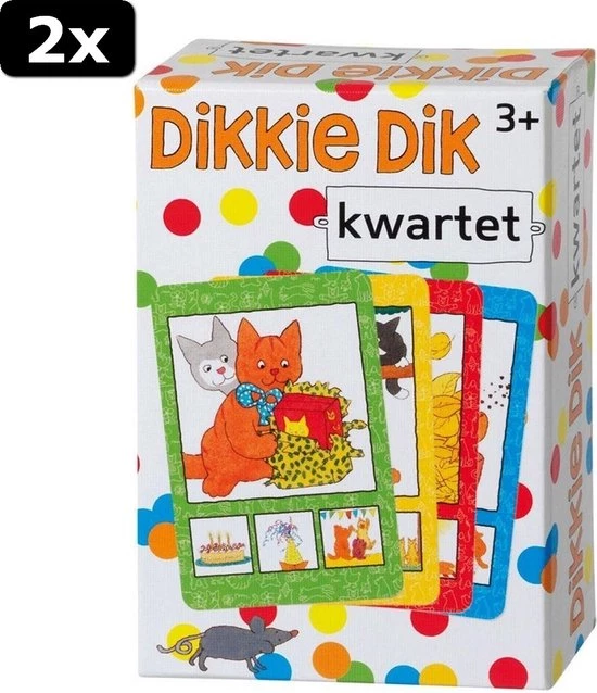 Bambolino Toys & Dikkie Dik 2x Dikkie Dik Kwartetspel 1 Bambolino Toys & Dikkie Dik 2x Dikkie Dik Kwartetspel
