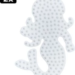 2x Hama Strijkkralen Grondplaat Zeemeermin