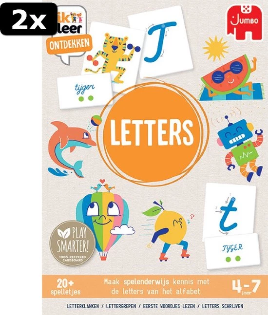 2x Ik Leer Ontdekken Letters - Educatief Spel 10 2x Ik Leer Ontdekken Letters - Educatief Spel - Afbeelding 10