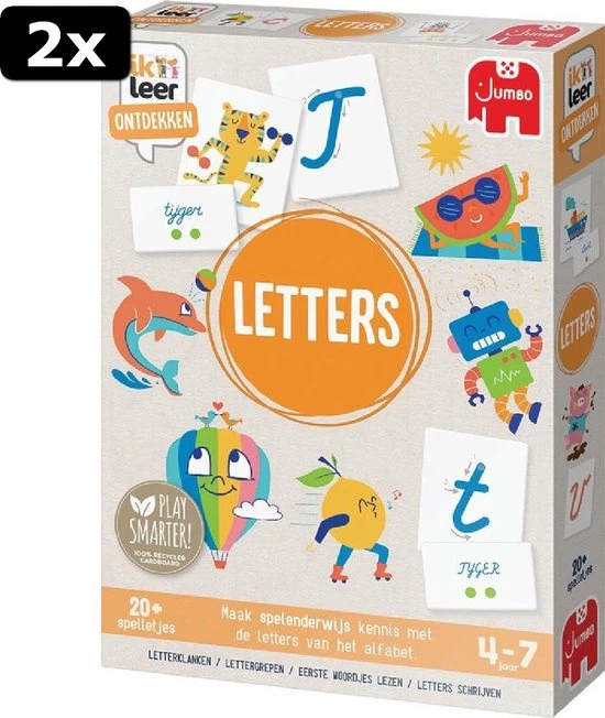 2x Ik Leer Ontdekken Letters - Educatief Spel 6 2x Ik Leer Ontdekken Letters - Educatief Spel - Afbeelding 6