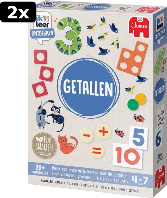 2x Ik Leer Ontdekken Getallen - Educatief Spel 8 2x Ik Leer Ontdekken Getallen - Educatief Spel - Afbeelding 8