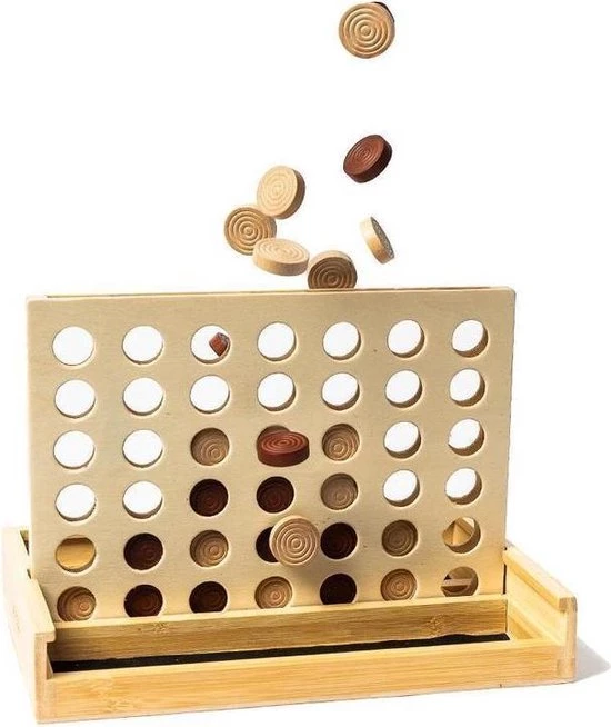 Pandoo Vier Wint! - Legspel - Bamboe 2 Pandoo Vier Wint! - Legspel - Bamboe - Afbeelding 2