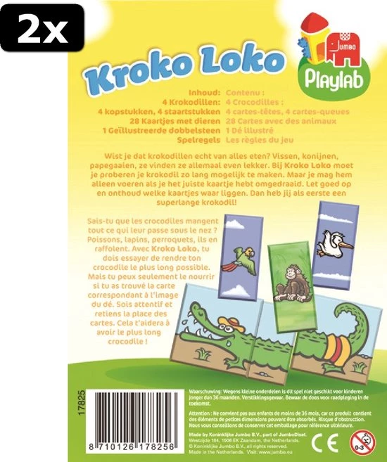 Jumbo 2x Kroko Loko Kinderspel 10 Jumbo 2x Kroko Loko Kinderspel - Afbeelding 10