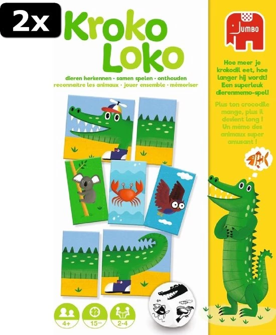Jumbo 2x Kroko Loko Kinderspel 4 Jumbo 2x Kroko Loko Kinderspel - Afbeelding 4