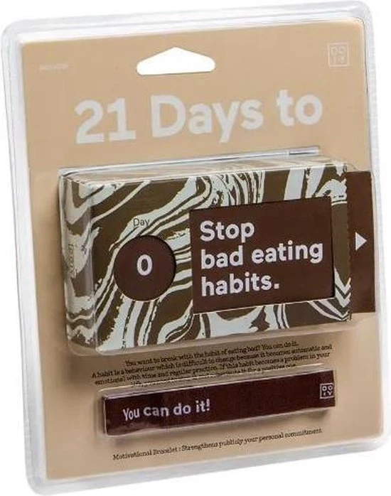 Doiy Tickets 21 Days To Stop Bad Eating Habits Papier Bruin 7 Doiy Tickets 21 Days To Stop Bad Eating Habits Papier Bruin - Afbeelding 7