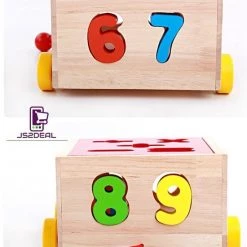 Digital Trailer Houten Speelgoed Auto - Leren Rekenen - Leren Tellen -leerzame-spellen Winkel 550x699