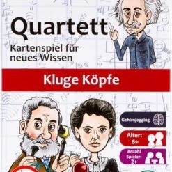 The Purple Cow Kaartspel Kwartet Slimme Geesten 16 X 11 Cm Papier
